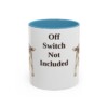 11oz Funny Welsh Springer Spaniel Mug, Light Blue, front view