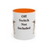 11oz Funny Welsh Springer Spaniel Mug, Orange, front view