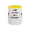 11oz Funny Welsh Springer Spaniel Mug, Yellow, front view
