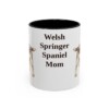 11oz Welsh Springer Spaniel Dog Mom Mug, Black, front view