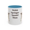 11oz Welsh Springer Spaniel Dog Mom Mug, Light Blue, front view