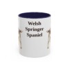 11oz Welsh Springer Spaniel Mug, Navy, front view