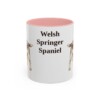 11oz Welsh Springer Spaniel Mug, Pink, front view