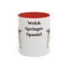 11oz Welsh Springer Spaniel Mug, Red, front view