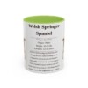 11oz Welsh Springer Spaniel Mug, Light Green, front view