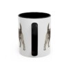 11oz Welsh Terrier Latin Mug, Black, back view