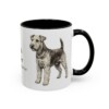 11oz Welsh Terrier Latin Mug, Black, right side view
