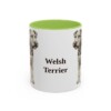 11oz Welsh Terrier Mug, Light Green, front view