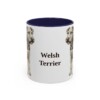 11oz Welsh Terrier Mug, Navy, front view