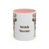 11oz Welsh Terrier Mug, Pink, front view