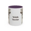 11oz Welsh Terrier Mug, Purple, front view