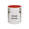11oz Welsh Terrier Mug, Red, front view