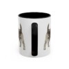11oz Welsh Terrier Mug, Black, back view