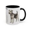 11oz Welsh Terrier Mug, Black, right side view