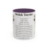 11oz Welsh Terrier Mug, Purple, front view