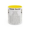 11oz Welsh Terrier Mug, Yellow, front view