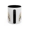 11oz Funny West Highland White Terrier Mug, Black, back view