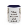 11oz Funny West Highland White Terrier Mug, Navy, front view
