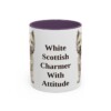 11oz Funny West Highland White Terrier Mug, Purple, front view
