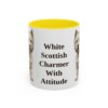 11oz Funny West Highland White Terrier Mug, Yellow, front view