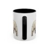 11oz West Highland White Terrier Latin Mug, Black, back view