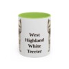 11oz-west-highland-white-terrier-mug-light-green 11oz West Highland White Terrier Mug, Light Green, front view