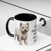 11oz West Highland White Terrier Dog Mom Mug, Black, lifestyle photo