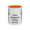 11oz-west-highland-white-terrier-mug-orange 11oz West Highland White Terrier Mug, Orange, front view
