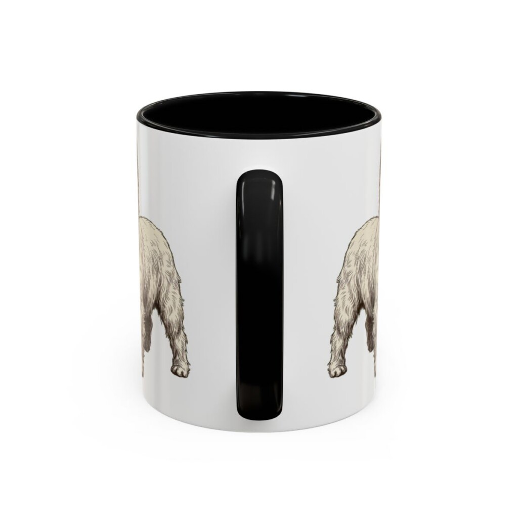 11oz West Highland White Terrier Mug, Black, back view