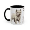 11oz West Highland White Terrier Mug, Black, left side view