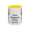 11oz-west-highland-white-terrier-mug-yellow 11oz West Highland White Terrier Mug, Yellow, front view