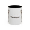 11oz Westiepoo Mug, Black, front view