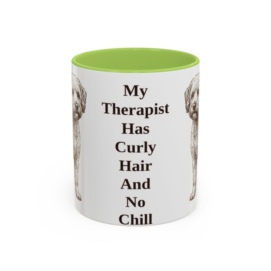 11oz-westiepoo-mug-humor-light-green 11oz Funny Westiepoo Mug, Light Green, front view
