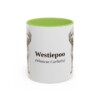 11oz-westiepoo-mug-latin-light-green 11oz Westiepoo Latin Mug, Light Green, front view