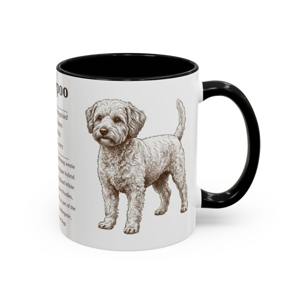 11oz-westiepoo-mug-writeup-black-right 11oz Westiepoo Mug, Black, right side view