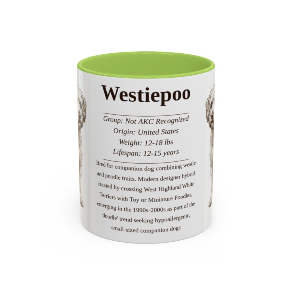 11oz-westiepoo-mug-writeup-light-green 11oz Westiepoo Mug, Light Green, front view