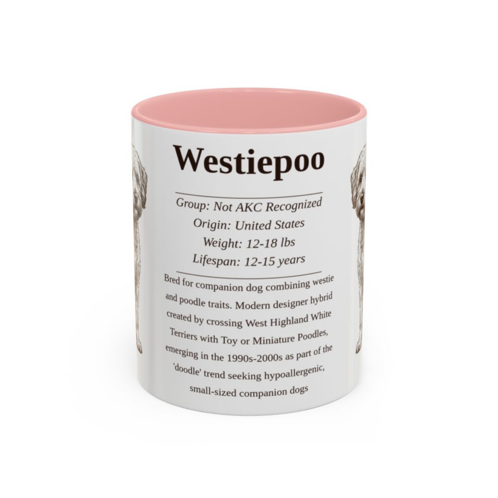 11oz-westiepoo-mug-writeup-pink 11oz Westiepoo Mug, Pink, front view