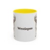 11oz Westiepoo Mug, Yellow, front view