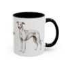 11oz Whippet Mug, Black, right side view