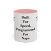 11oz-whippet-mug-humor-pink 11oz Funny Whippet Mug, Pink, front view