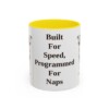 11oz-whippet-mug-humor-yellow 11oz Funny Whippet Mug, Yellow, front view