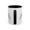 11oz Whippet Latin Mug, Black, back view