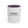 11oz Whippet Latin Mug, Purple, front view