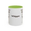 11oz Whippet Mug, Light Green, front view