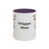 11oz-whippet-mug-mom-purple 11oz Whippet Dog Mom Mug, Purple, front view