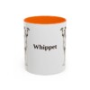 11oz Whippet Mug, Orange, front view