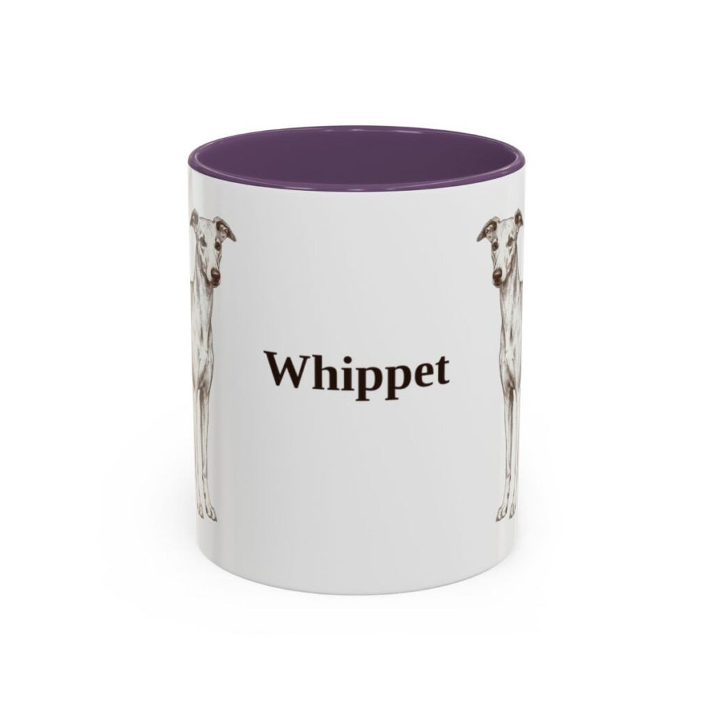 11oz Whippet Mug, Purple, front view