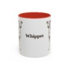 11oz Whippet Mug, Red, front view