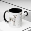 11oz Whippet Mug, Black, lifestyle photo