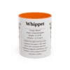 11oz Whippet Mug, Orange, front view